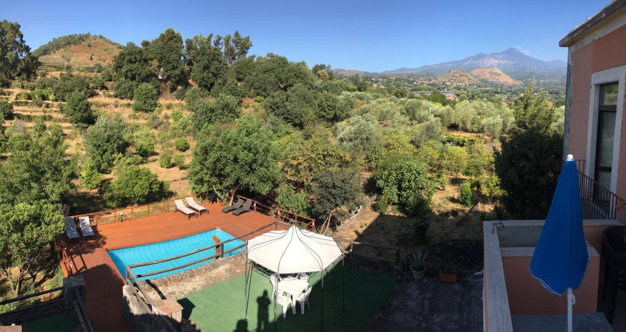 Villa Bonaccorso - Antica E Maestosa Villa Con Piscina Ai Piedi Dell'Etna 비아그란데 외부 사진